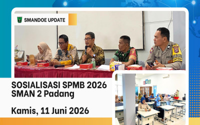 Matangkan Persiapan Penerimaan Siswa Baru, SMAN 2 Padang Gelar Sosialisasi SPMB 2026 Bersama Perangkat Kelurahan dan Kepala Sekolah Cluster SMAN 2 Padang