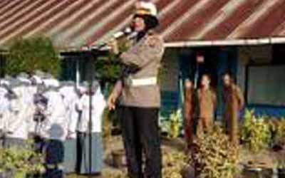 UPACARA BENDERA BERSAMA DIR LANTAS SUMBAR